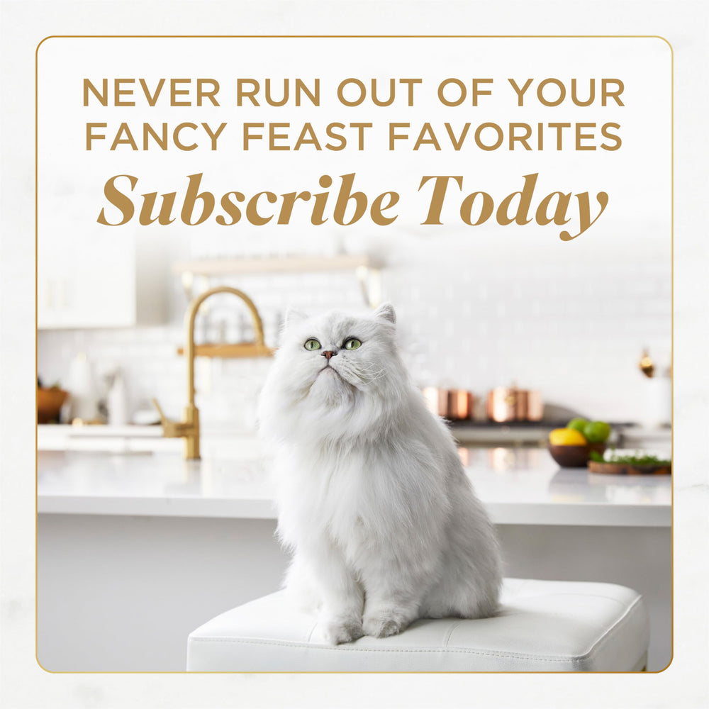 Fancy Feast Gems no-leftovers design promotes easier cleanup after meals.