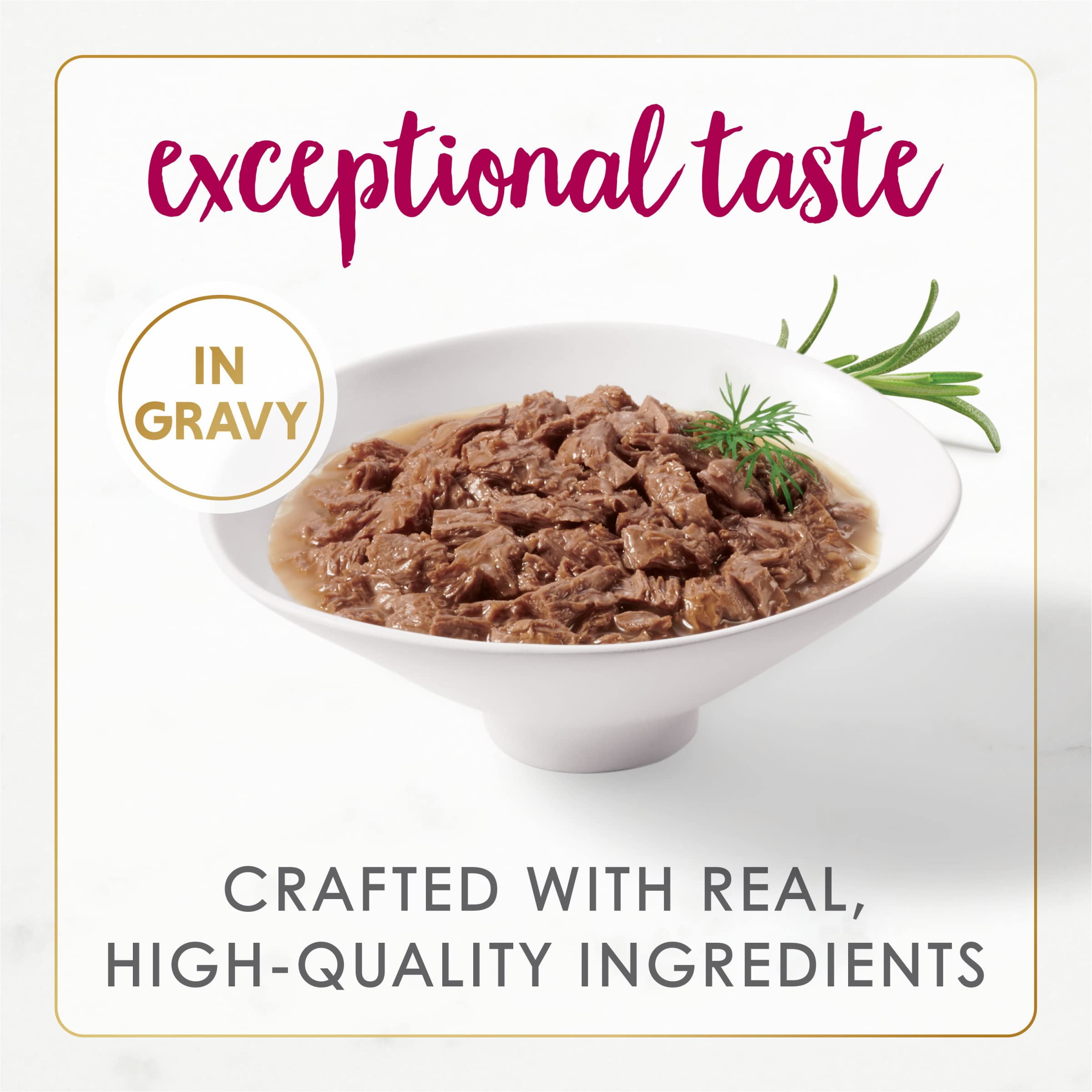 Fancy Feast Gourmet Naturals texture moelleuse en conserve, repas pratique pour le quotidien.