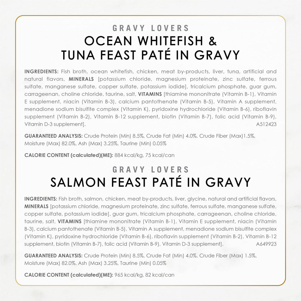 Fancy Feast Gravy Lovers no artificial colors or preservatives in the recipe.