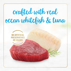 Fancy Feast Gravy Lovers ocean whitefish close-up highlighting rich gravy