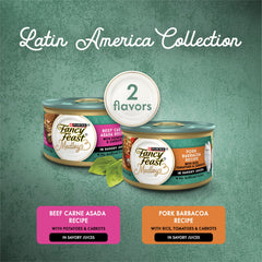 Fancy Feast Medleys Latin America beef recipe close-up highlighting rich aroma for mealtime