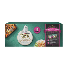 Fancy Feast Medleys Latin America wet cat food in a bowl for gourmet dining