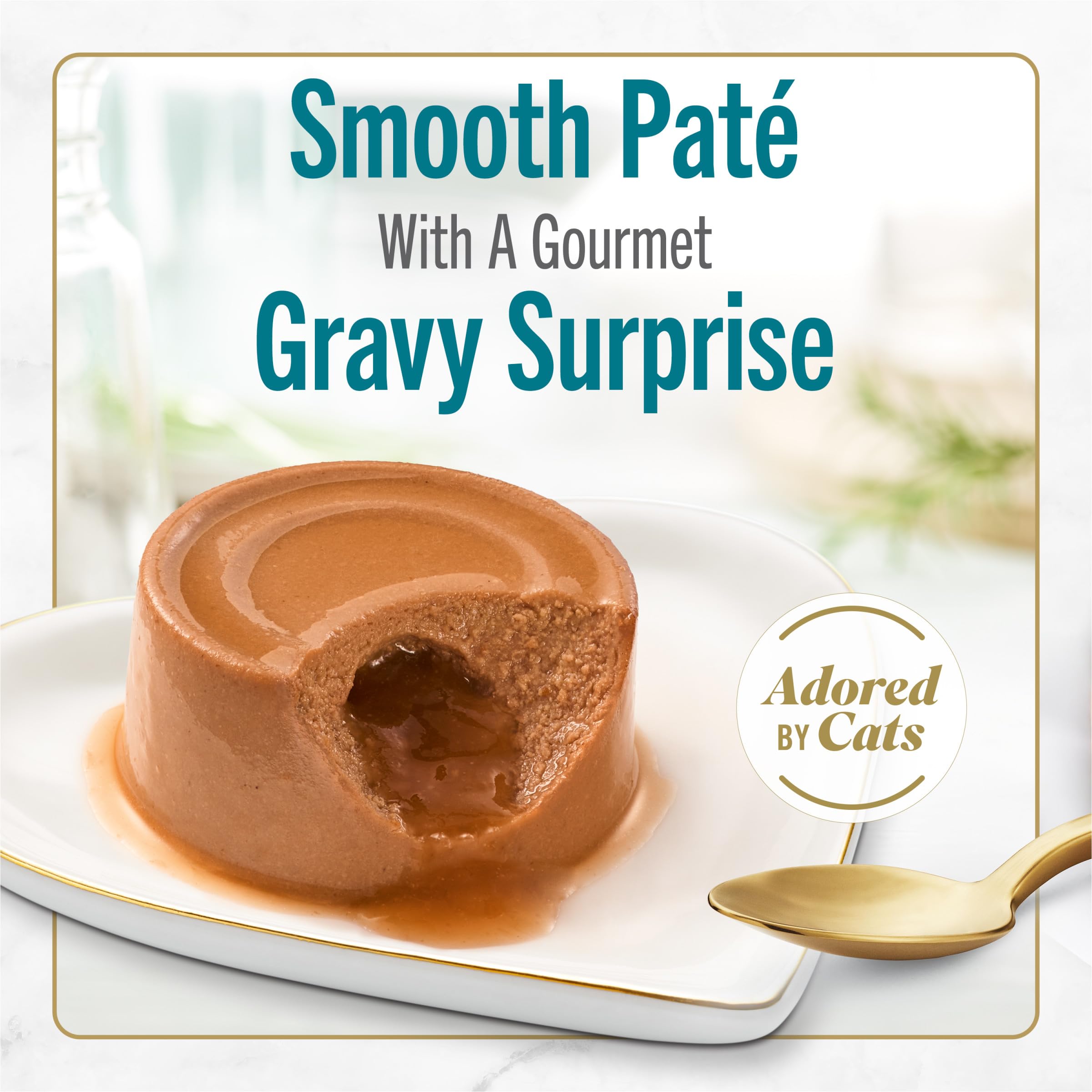 Fancy Feast Savory Centers tuna gravy center highlighting moisture for meals.