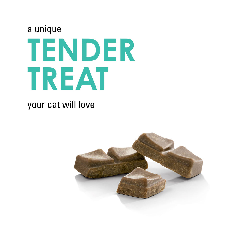 Fancy Feast Savory Cravings soft-tender-treats showcase tuna flavor for a gentle cat nibble.