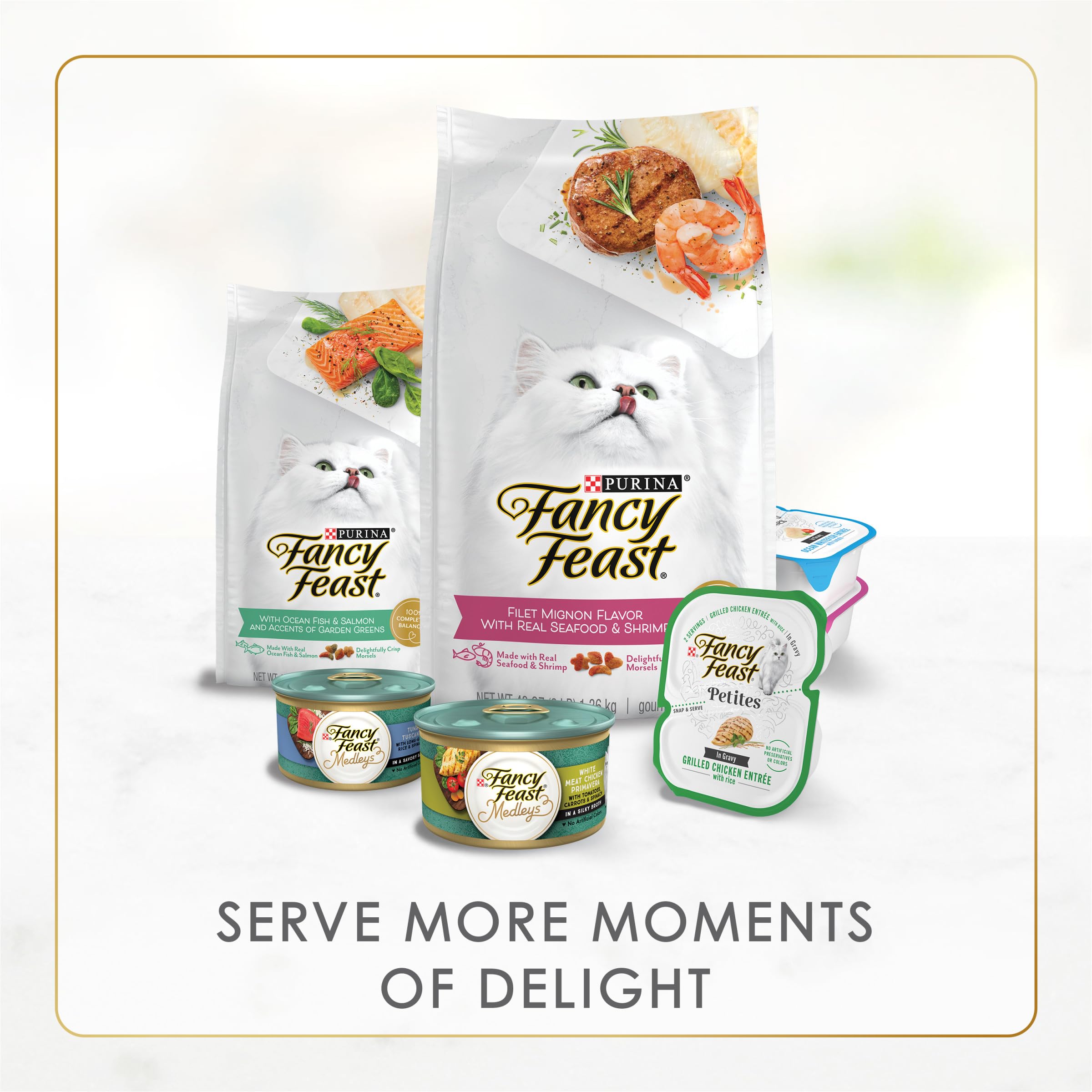 Fancy Feast Senior Beef Pate ingredients label closeup, highlighting real beef.