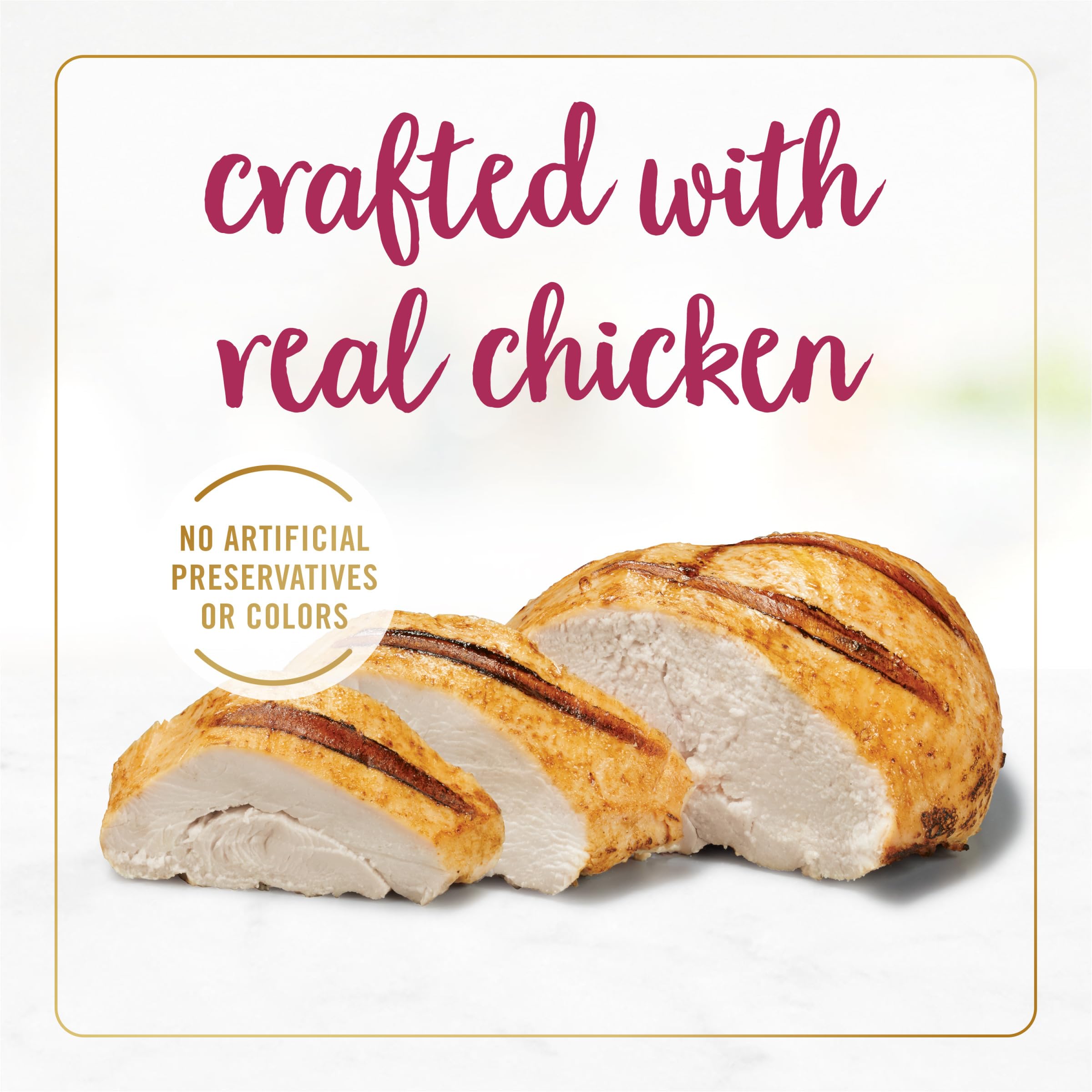Fancy Feast Senior Chicken Pate 7+ real chicken pieces visible in pate
