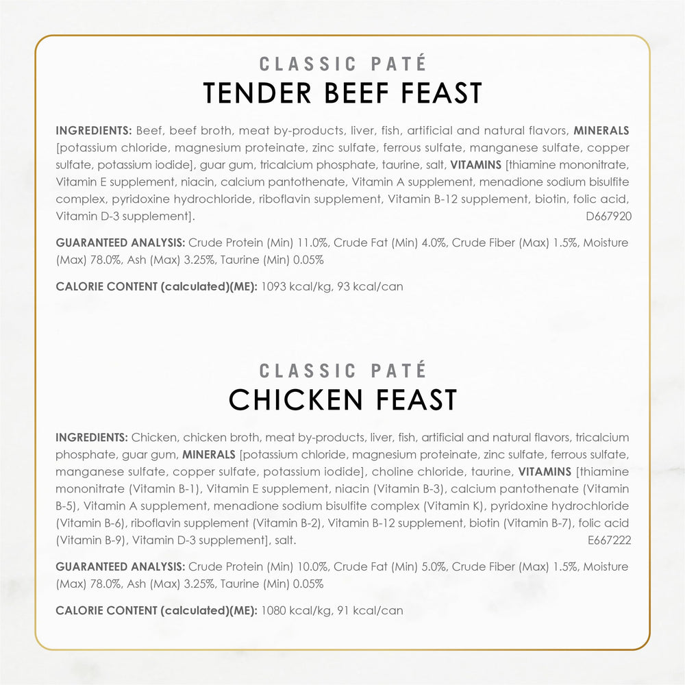 Fancy Feast soft pate texture detail with savory look