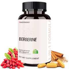 FANCYENERGY Berberine HCl bottle shown for daily wellness routine