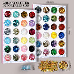 Fandamei 1mm glitter flakes for delicate nail detail