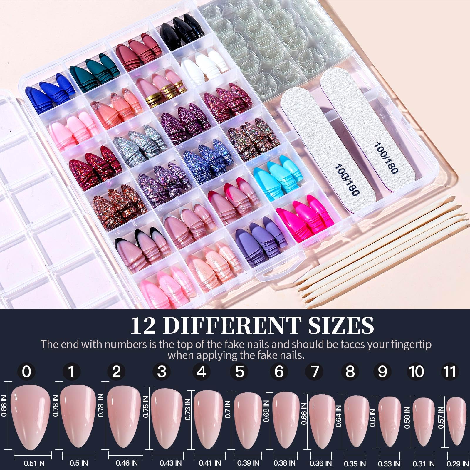 Fandamei adhesive nail tabs for gentle, residue-free wear and easy removal.