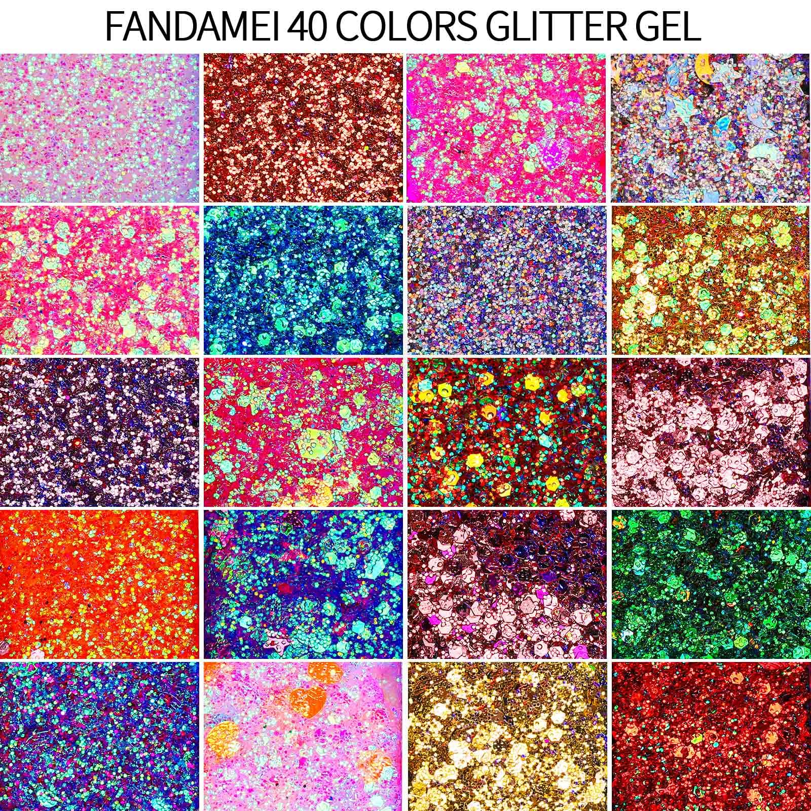 FANDAMEI glitter for face, body and hair for bold festival styles