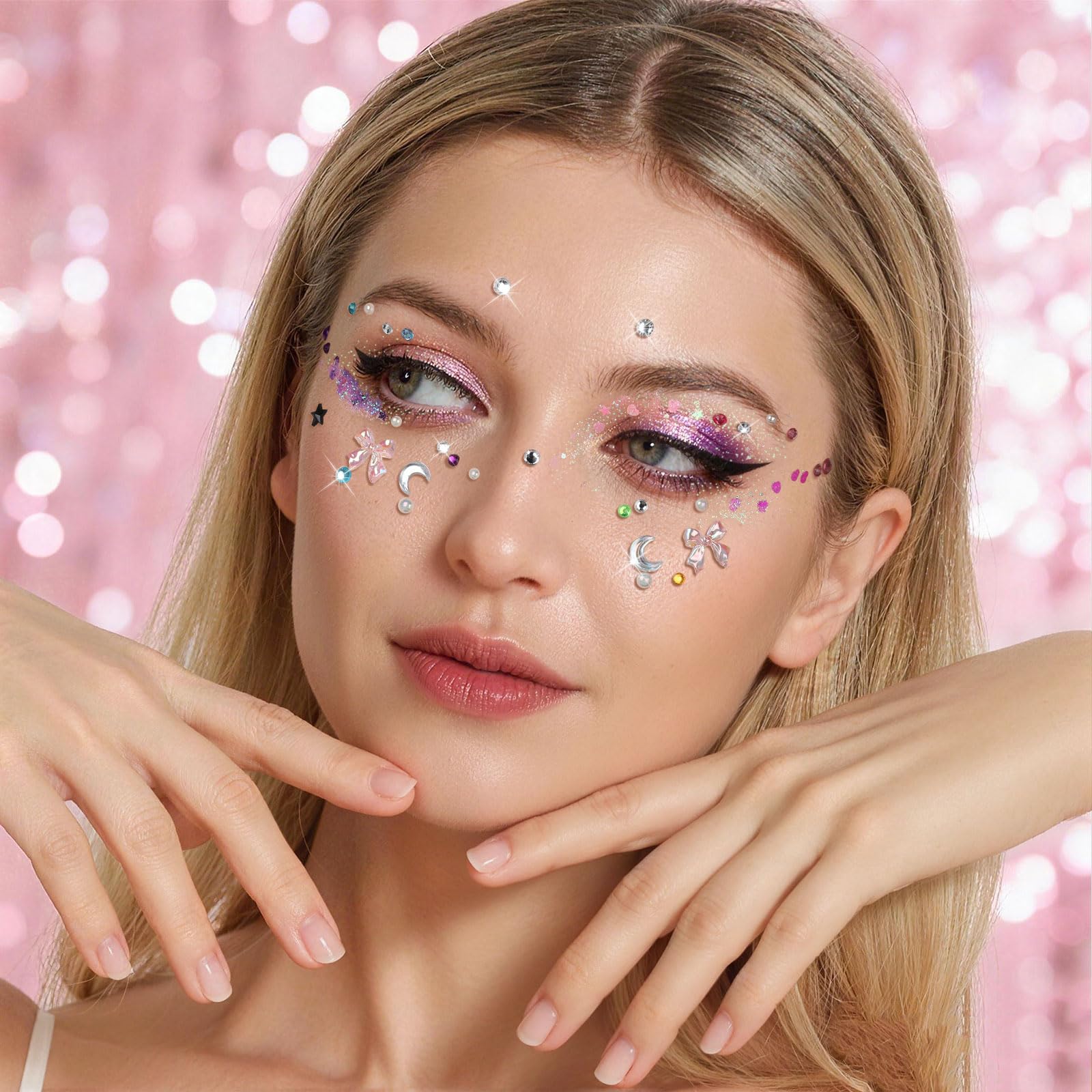 Glitter gel dries quickly to reduce fallout during events.