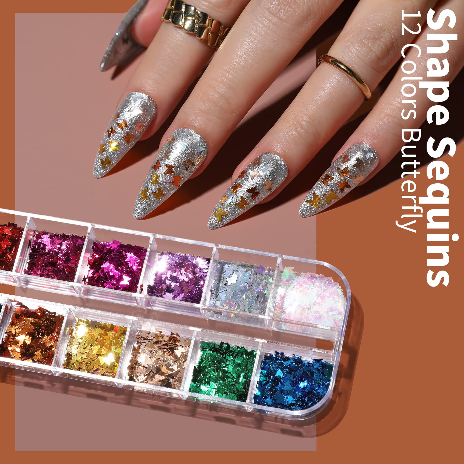 FANDAMEI iridescent flakes provide reflective accents and texture