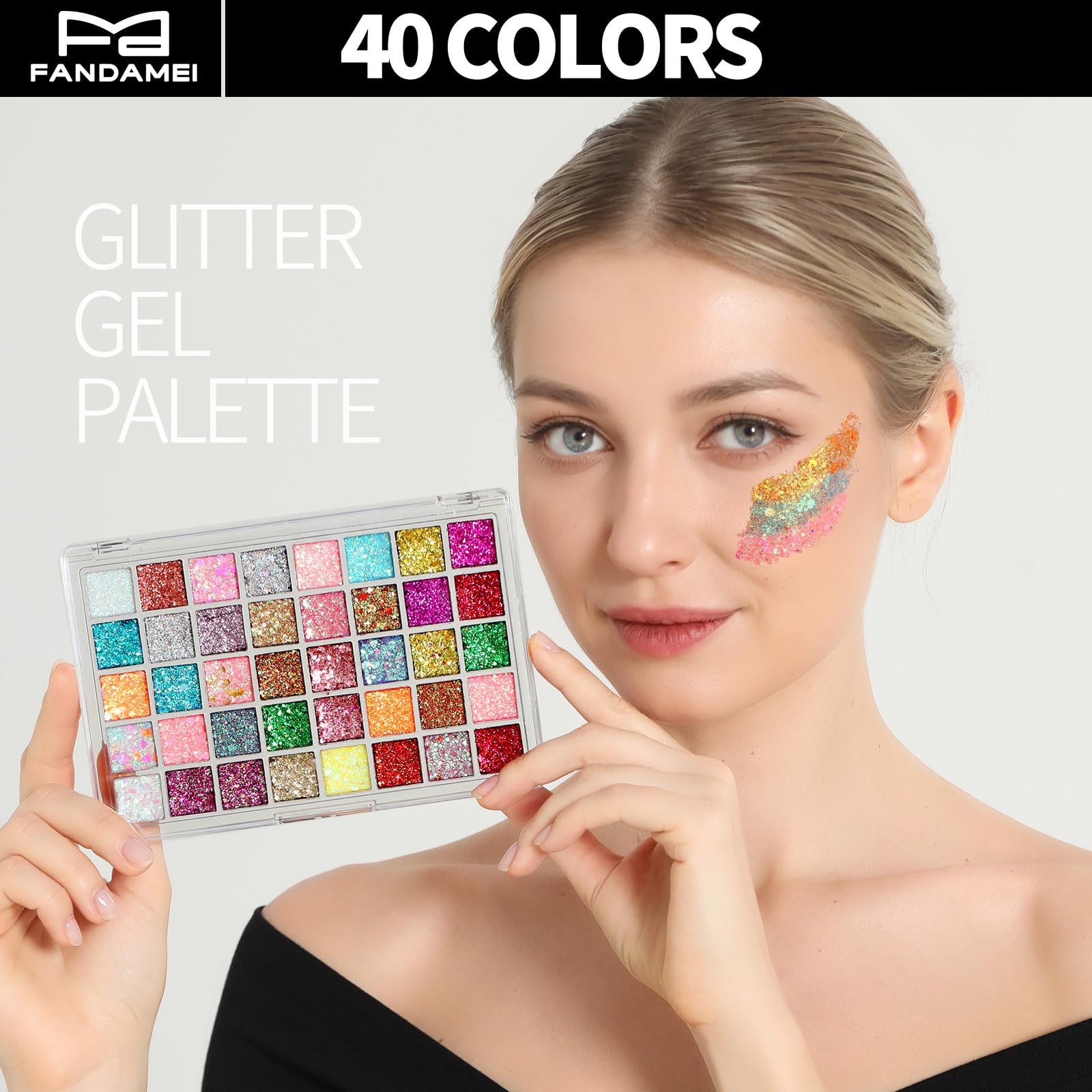 FANDAMEI self adhesive gem sheets for quick, glue-free application.