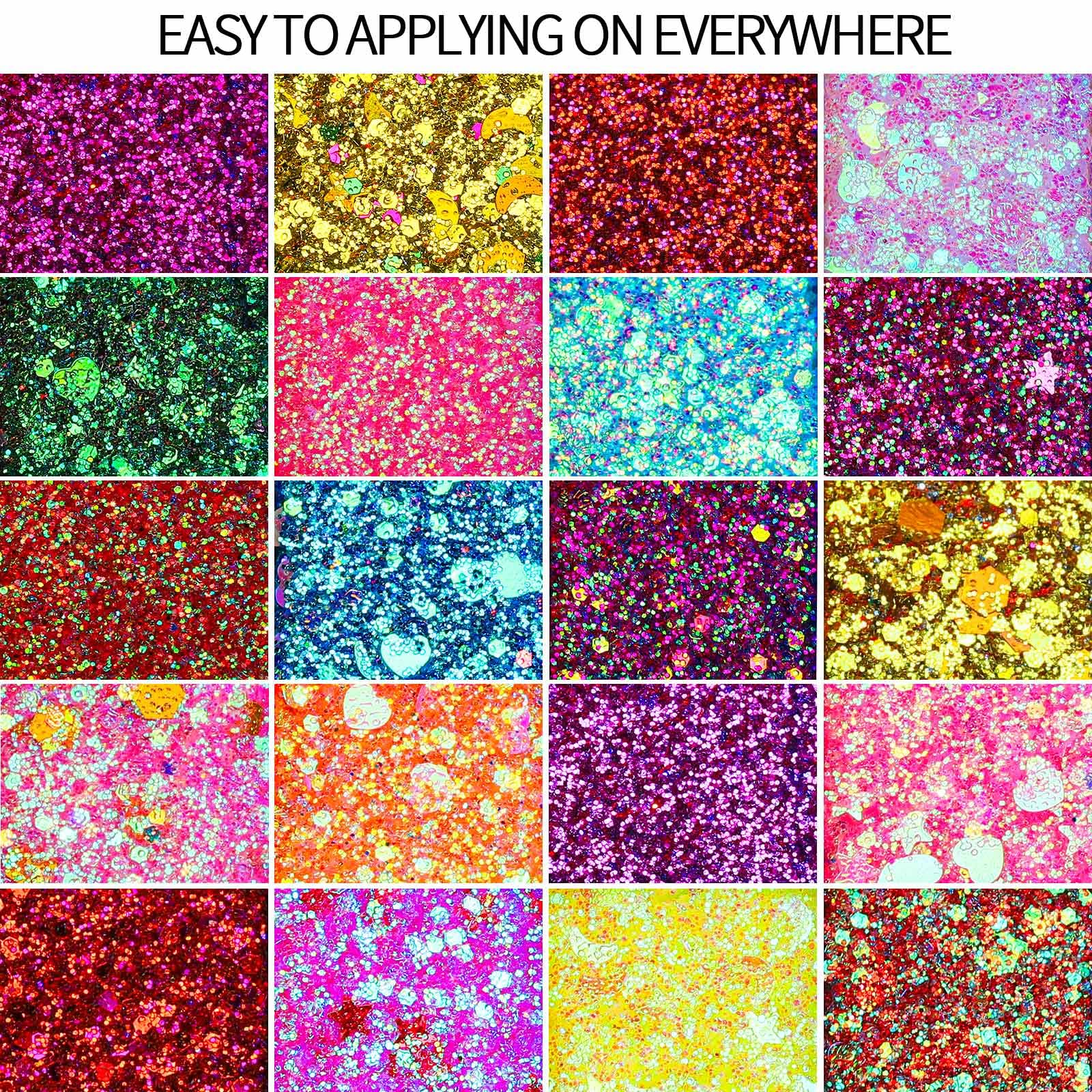 FANDAMEI travel-friendly glitter palette ideal for on-the-go glam