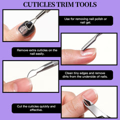 FANDAMEI triangular cuticle peeler for residue removal
