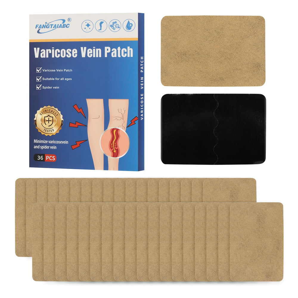 Fangtaiabc 36-piece varicose vein patch pack for daily leg care.