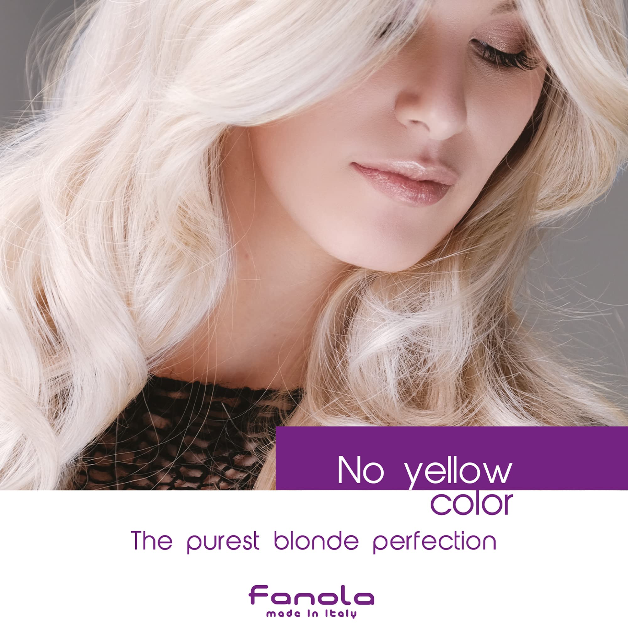 Fanola No Yellow at-home toning routine supports salon-like color between visits.