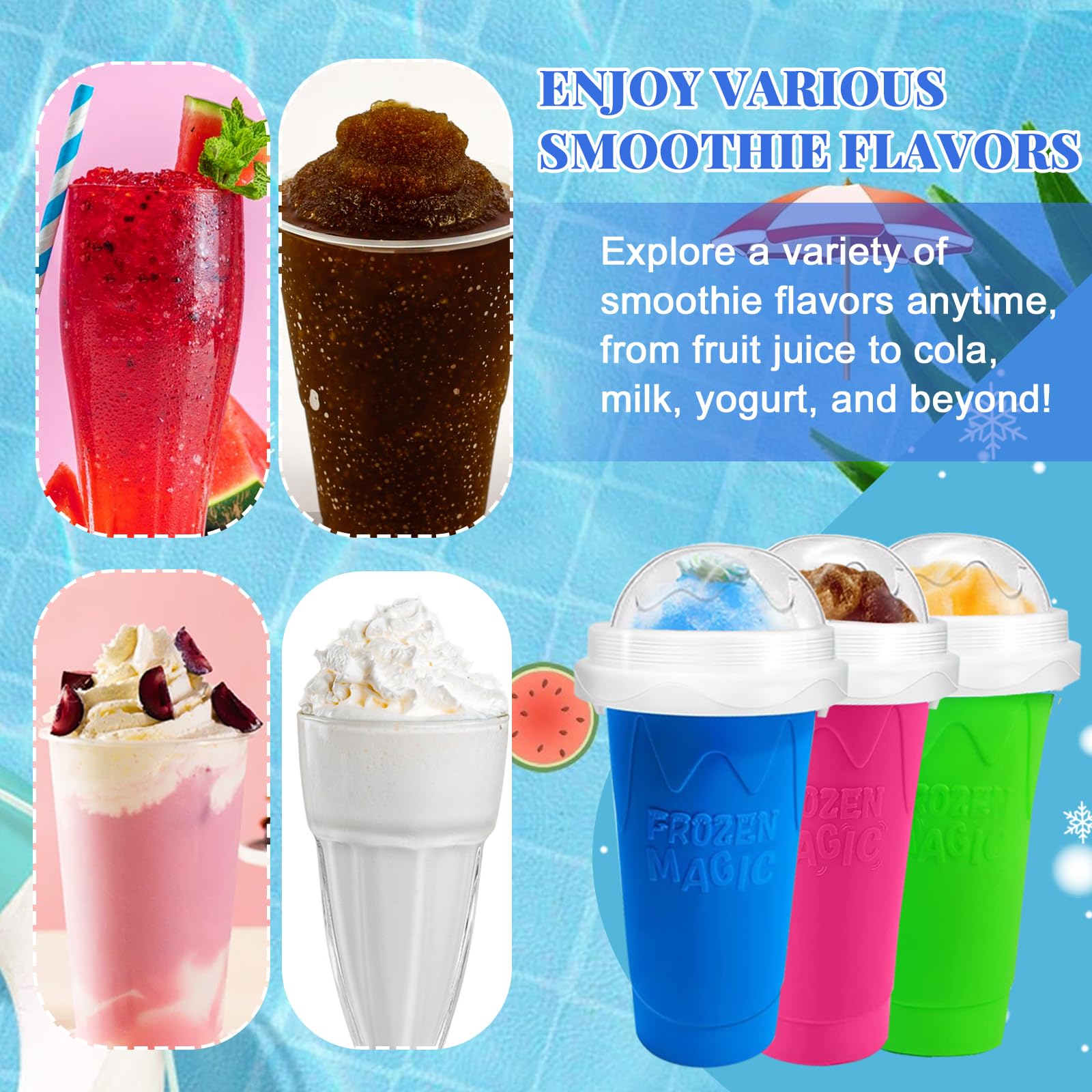 Fans-One Slushie Cup 2-in-1-spoon doubles as spoon and straw.