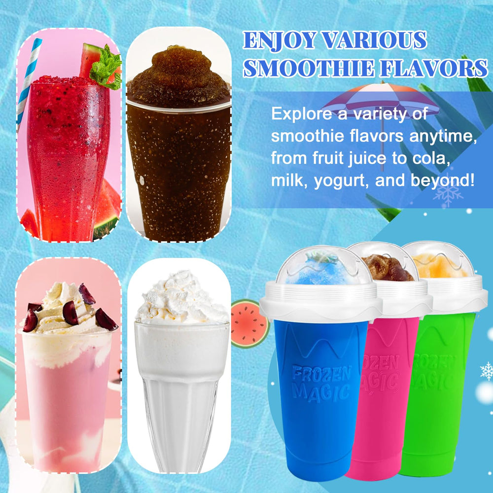 Fans-One Slushie Cup 2-in-1-spoon doubles as spoon and straw.