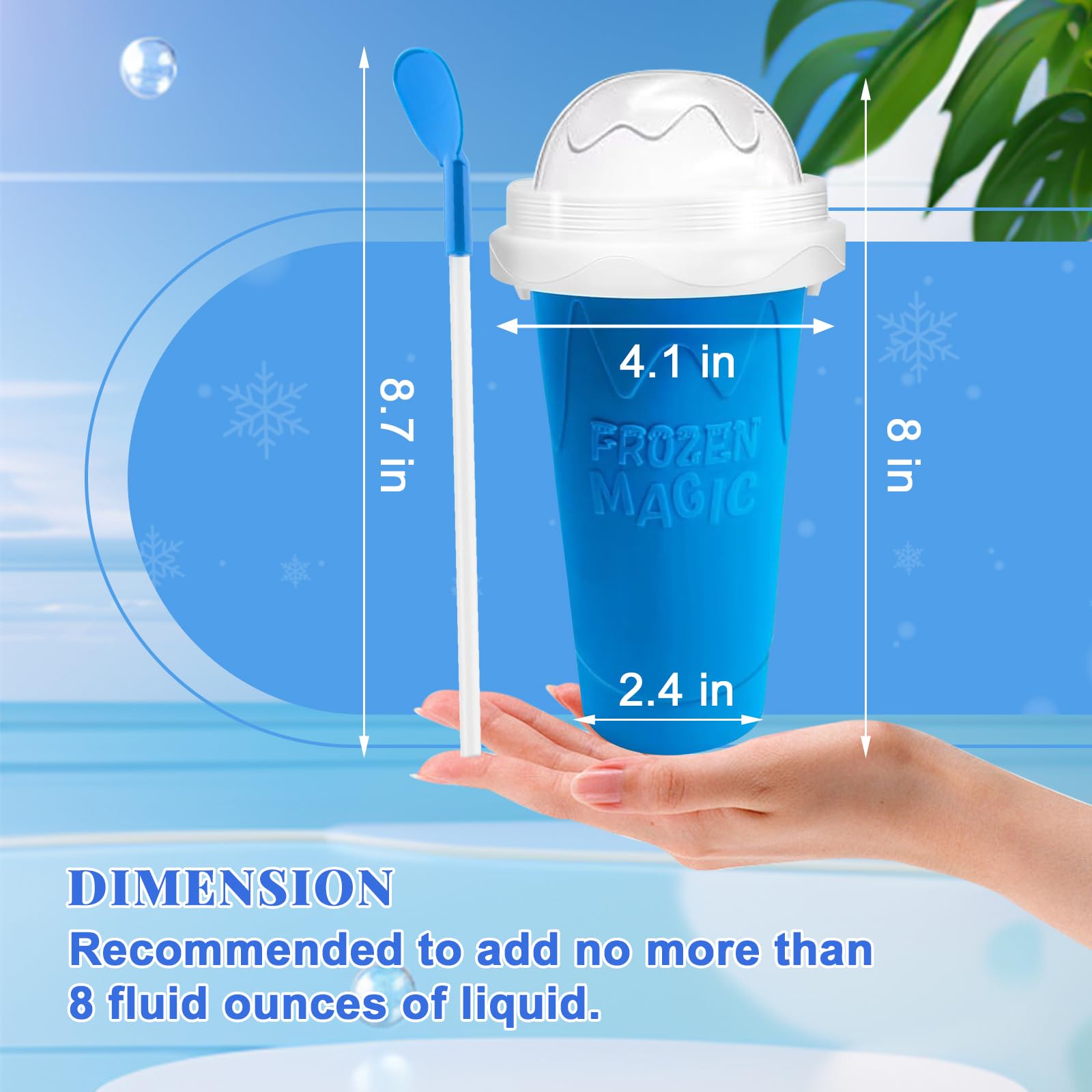 Fans-One Slushie Cup durable silicone resists deformation after freezing.