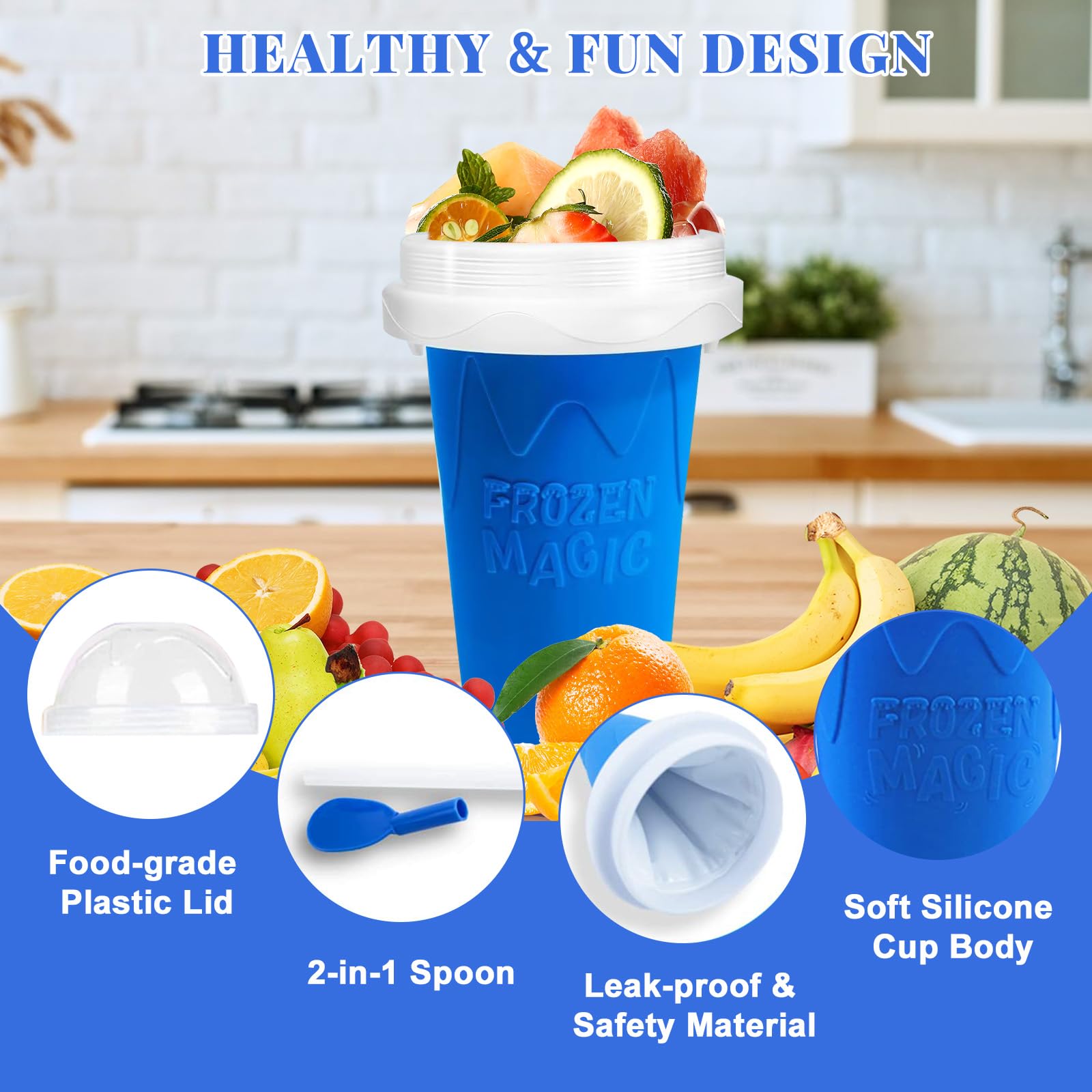 Fans-One Slushie Cup lid-and-straw keeps beverages clean and portable.