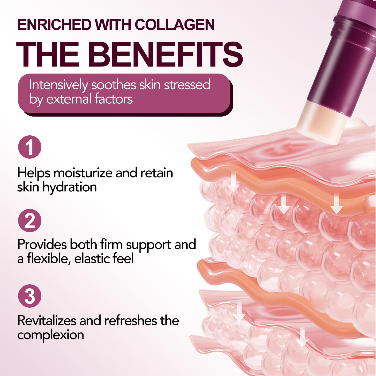 FANSHI Calcium Multi Balm Stick applied to the eye area for hydrating care.