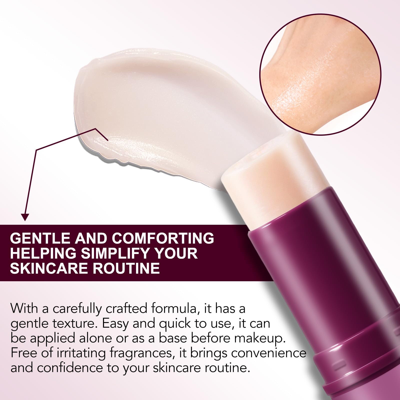 FANSHI balm melts into a nourishing oil upon contact for light, comfortable hydration.