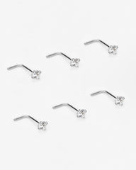 Pack of Fansing nose studs for mix-and-match styling (5pcs).