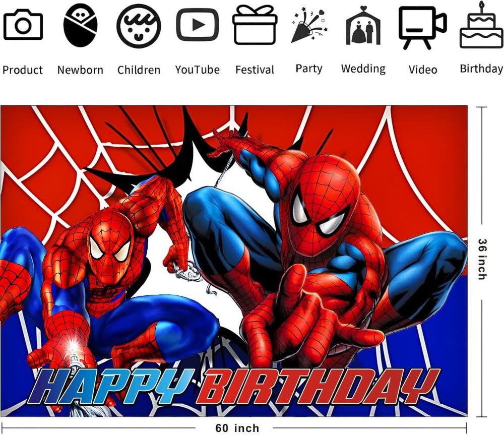 Fantarea spider party decor setup demonstrates easy indoor outdoor use.
