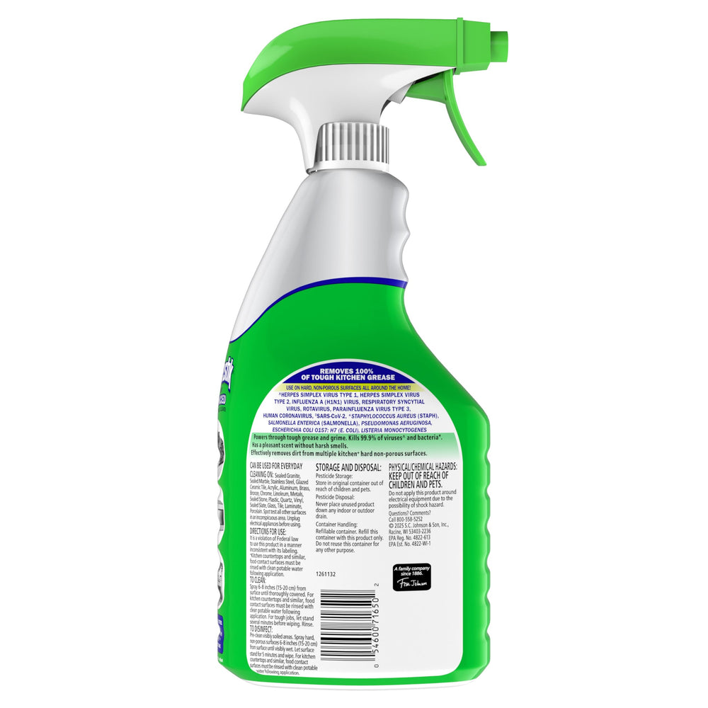 Fantastik Advanced Kitchen Cleaner after use leaving a smear-free shine.