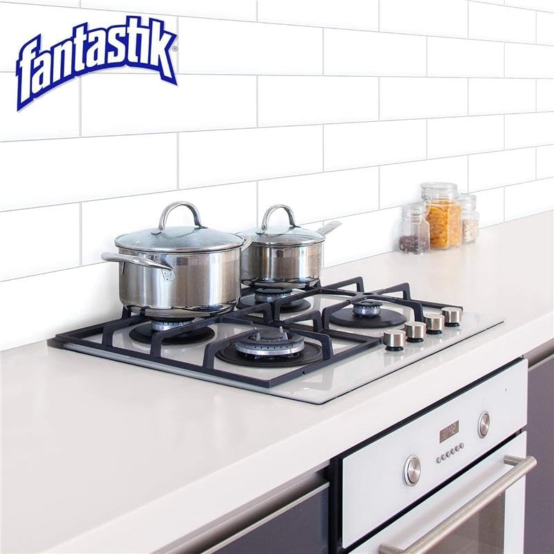 Fantastik Advanced Kitchen Cleaner on appliances delivering streak-free results.