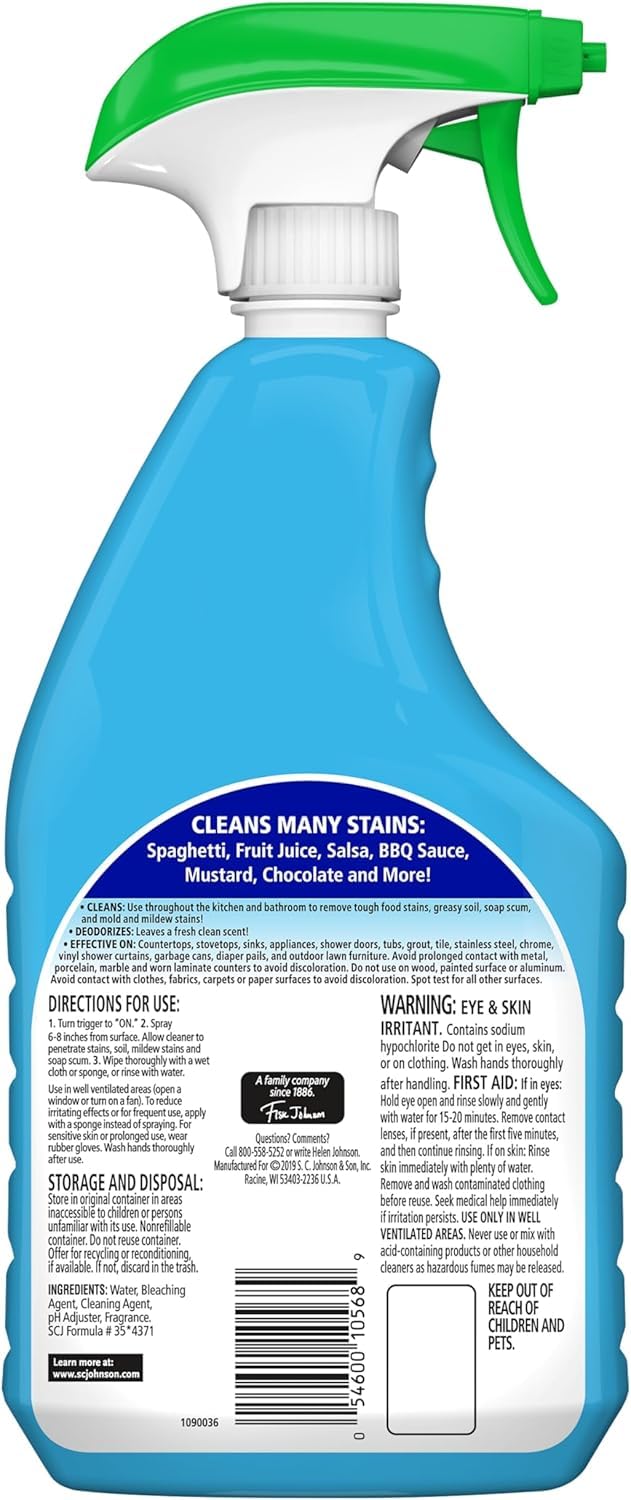 Fantastik bottle on shelf for easy storage