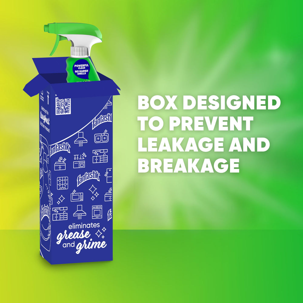 Fantastik fresh scent spray cleans surfaces with minimal residue