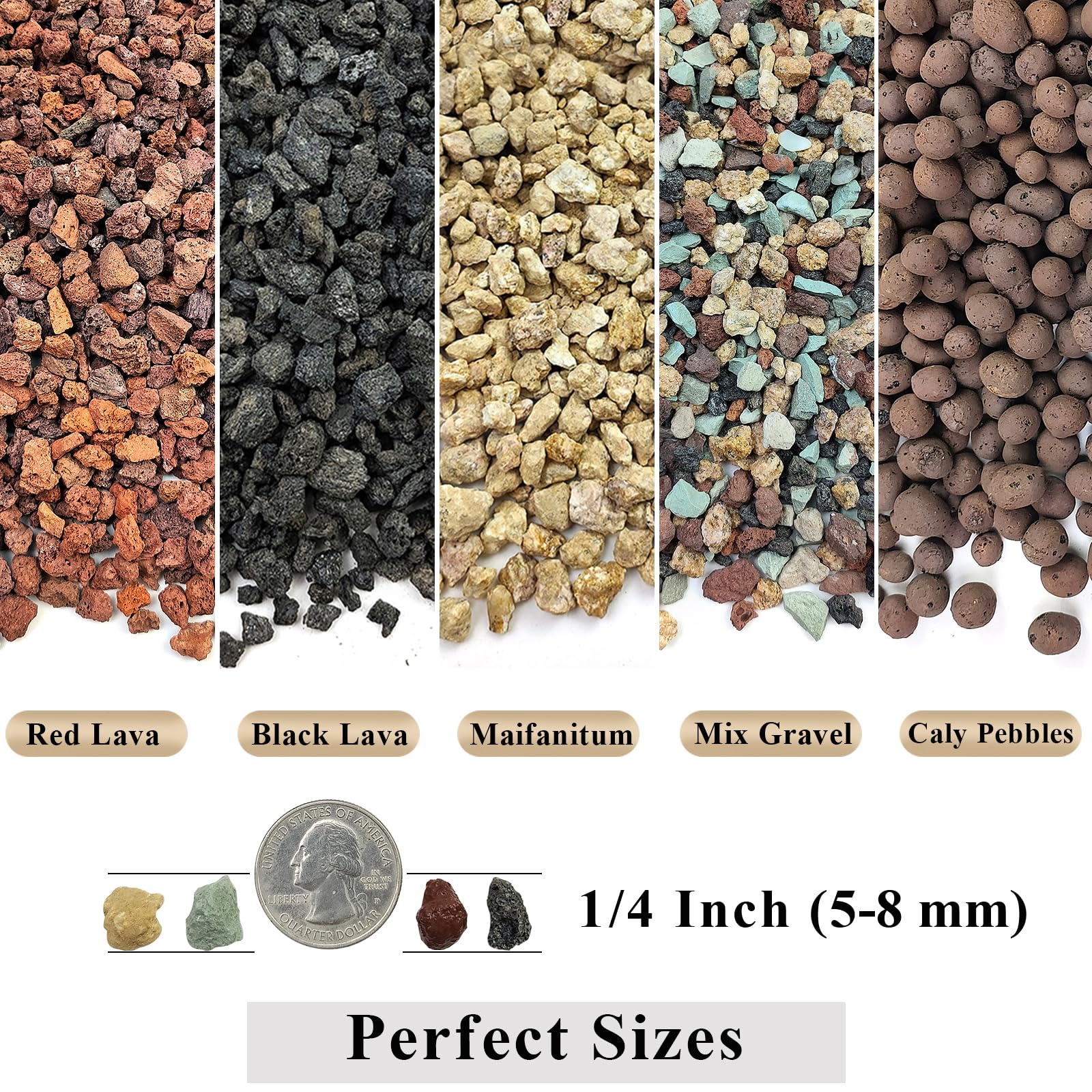 FANTIAN pumice pebbles 1-4inch show lightweight, porous texture that improves aeration.