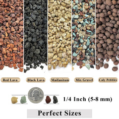 FANTIAN pumice pebbles 1-4inch show lightweight, porous texture that improves aeration.