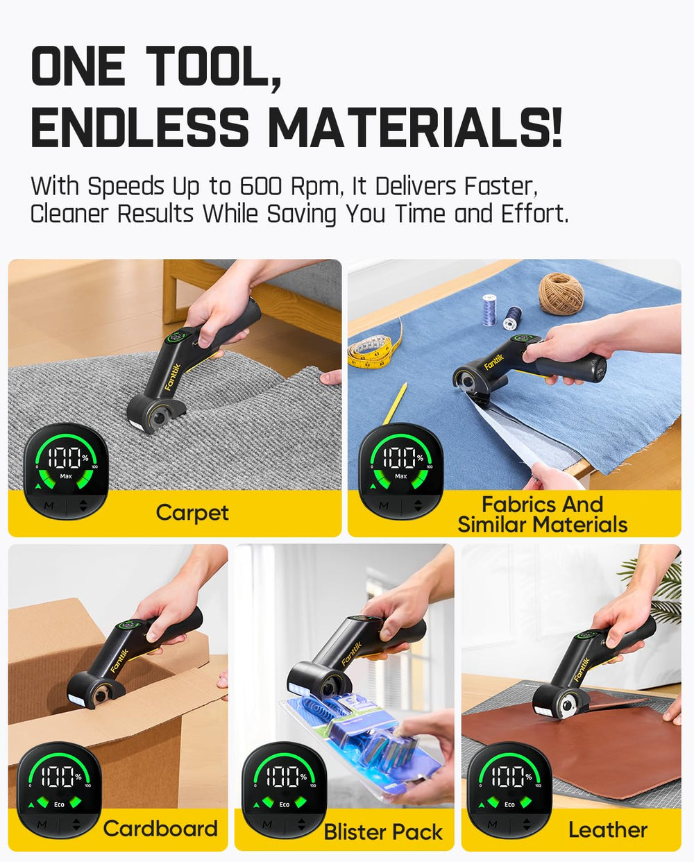 Fanttik C10 Pro bi-directional cutting reduces jams during operation.