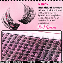 FANXITON 154-pcs lash clusters pack offers versatile styling options