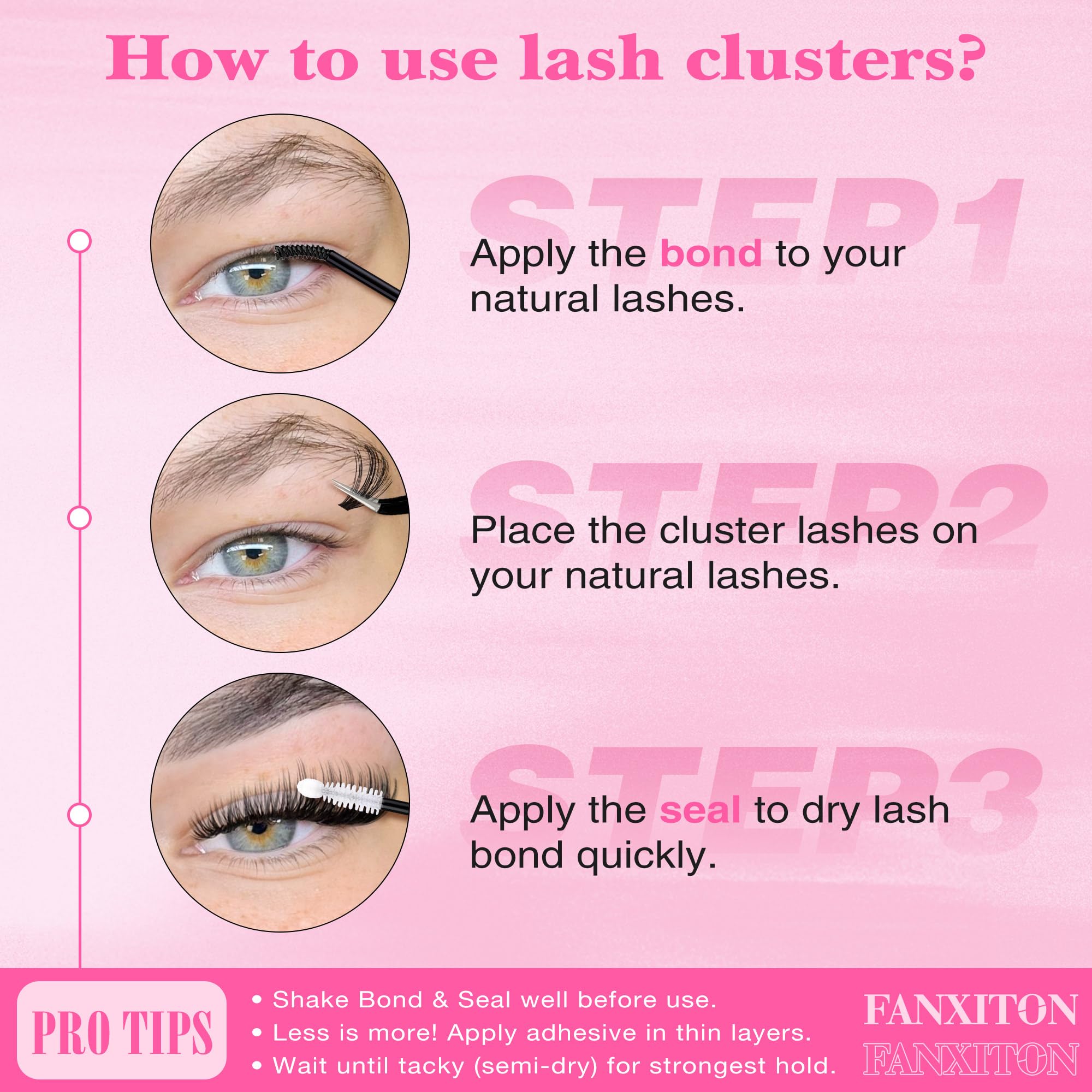 FANXITON accessory pack keeps lashes organized.