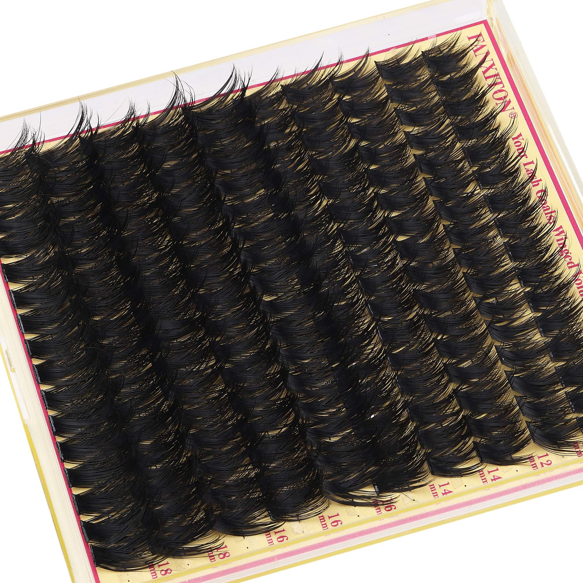 FANXITON Beginner-Friendly Apply Lash Clusters 10mm easy at-home lash boost