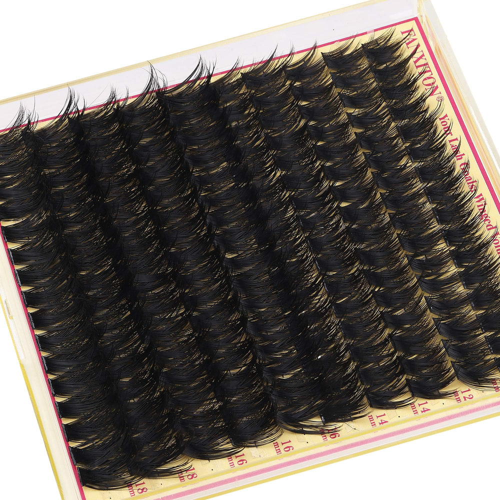 FANXITON Beginner-Friendly Apply Lash Clusters 10mm easy at-home lash boost