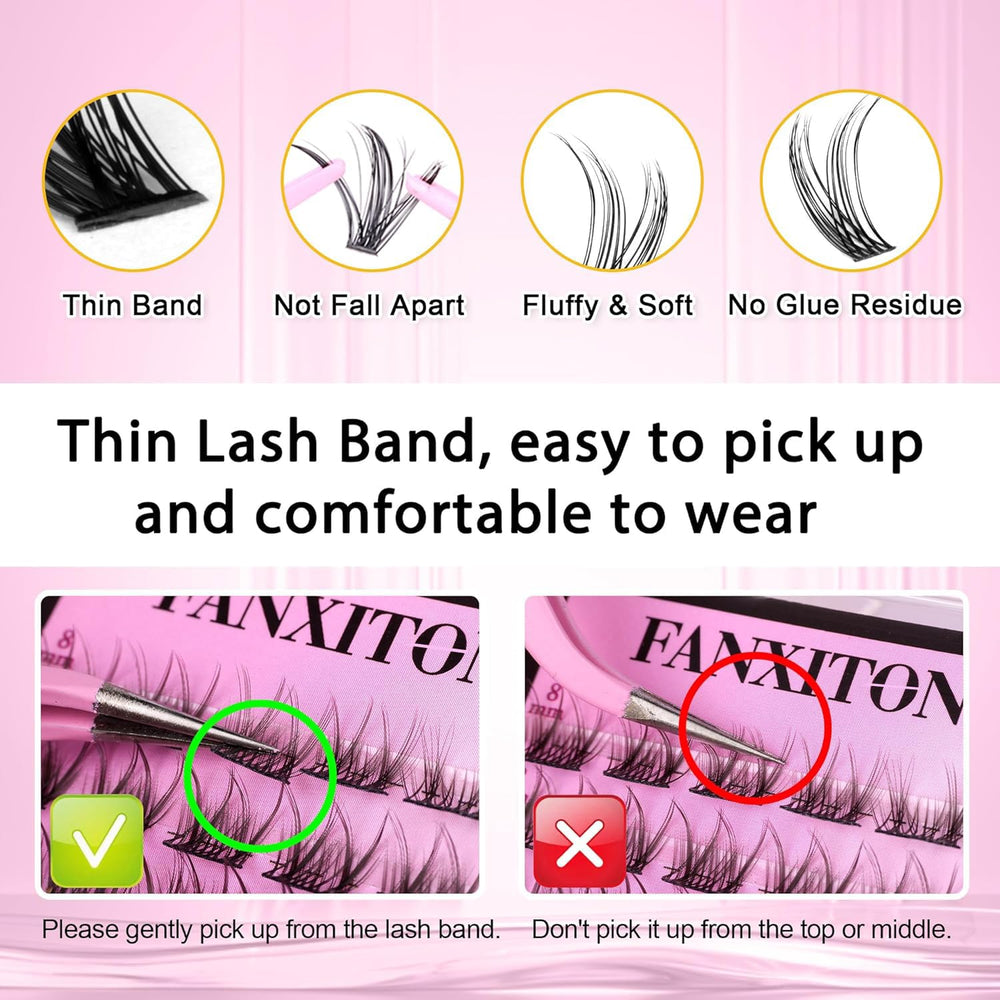 FANXITON cruelty-free hypoallergenic lashes for sensitive eyes