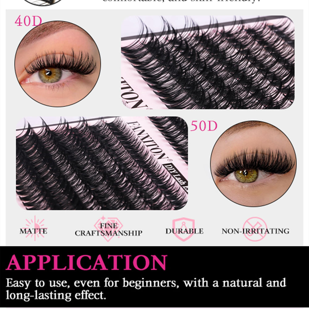 FANXITON D-curl clusters 9-16mm for versatile styles.