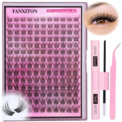 FANXITON DIY lash kit with 154 pieces across five lengths for customization