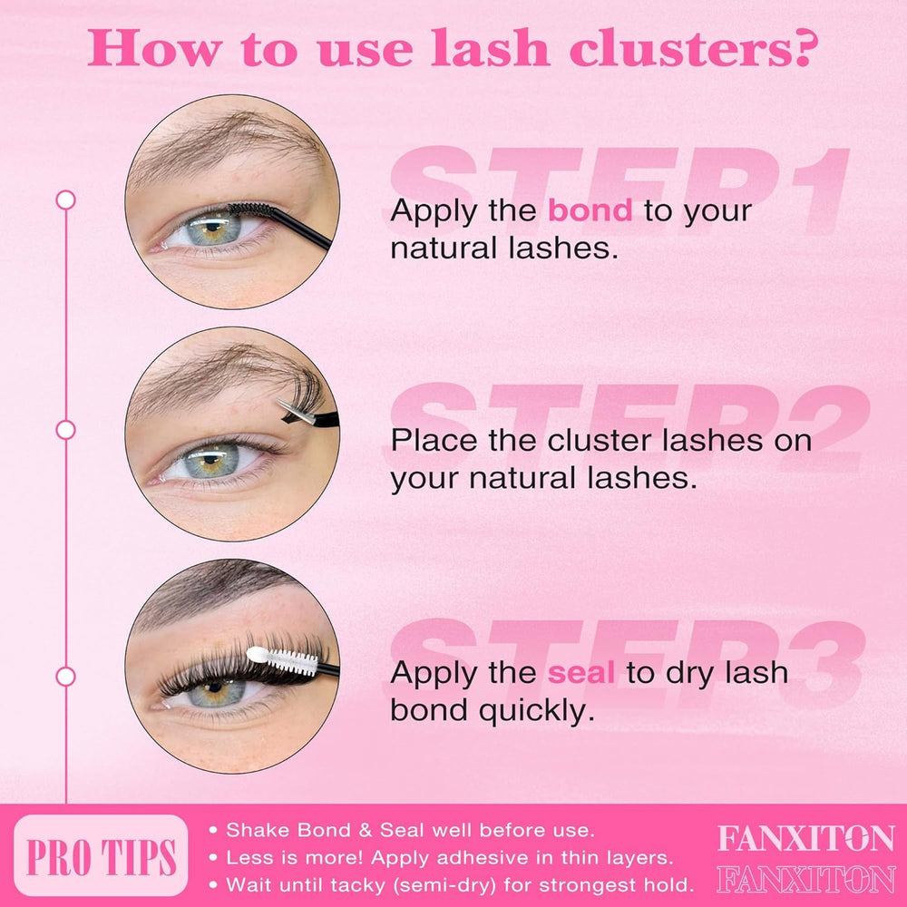 FANXITON home-lash-extension kit with no glue included for optional use