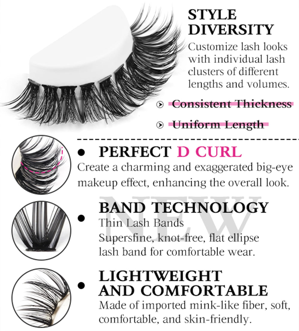 FANXITON professional lash brushes for precise cluster placement and grooming.
