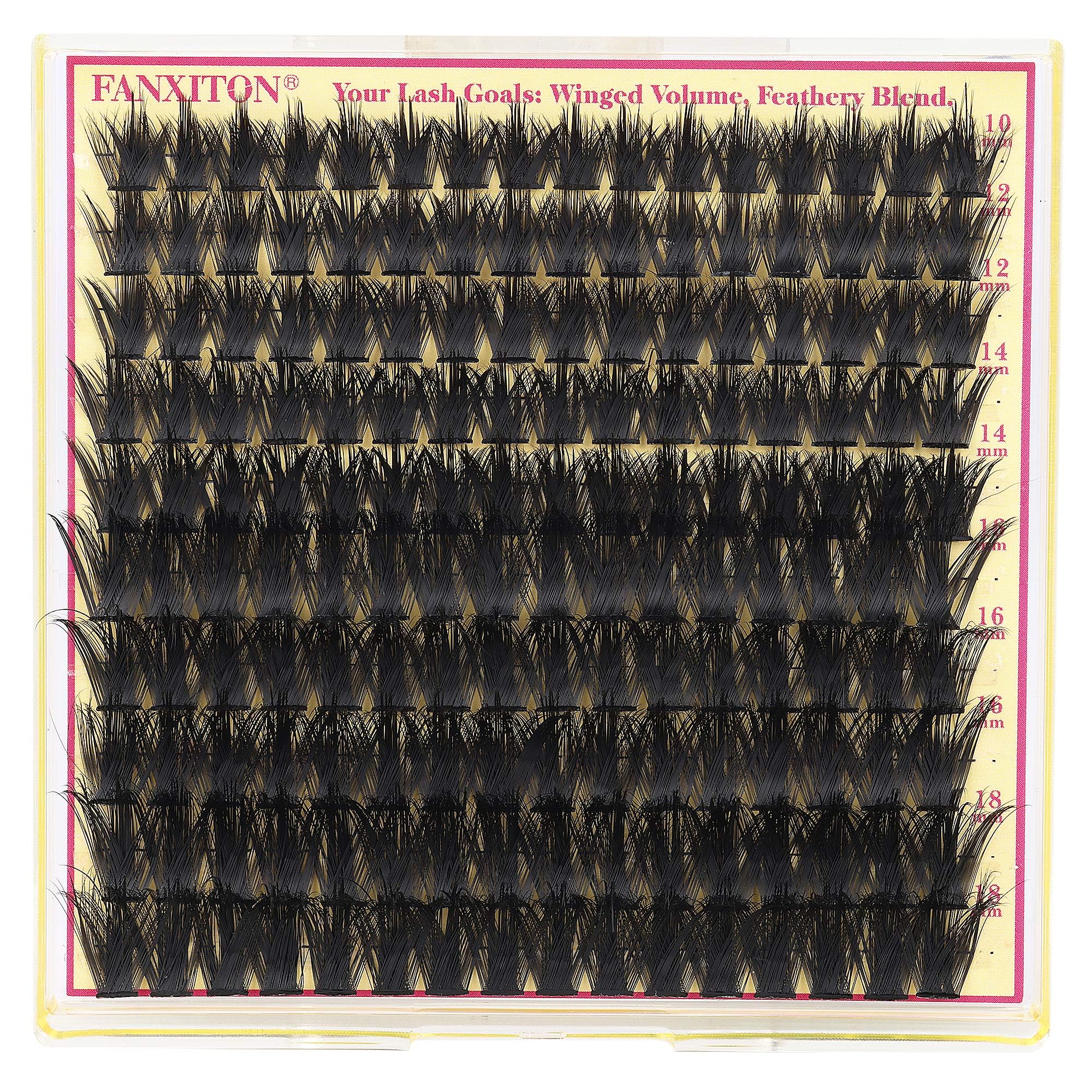 FANXITON Reusable Fluffy Volume Lash Clusters 18mm for versatile wear