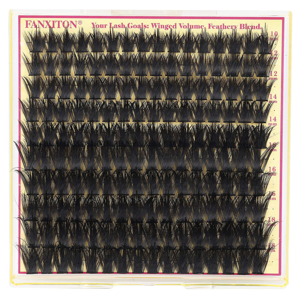 FANXITON Reusable Fluffy Volume Lash Clusters 18mm for versatile wear