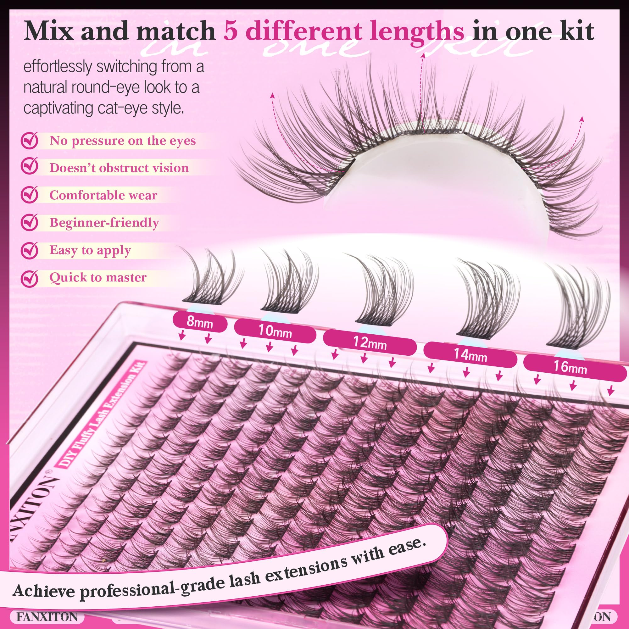 FANXITON safety lash tweezers designed for precise application