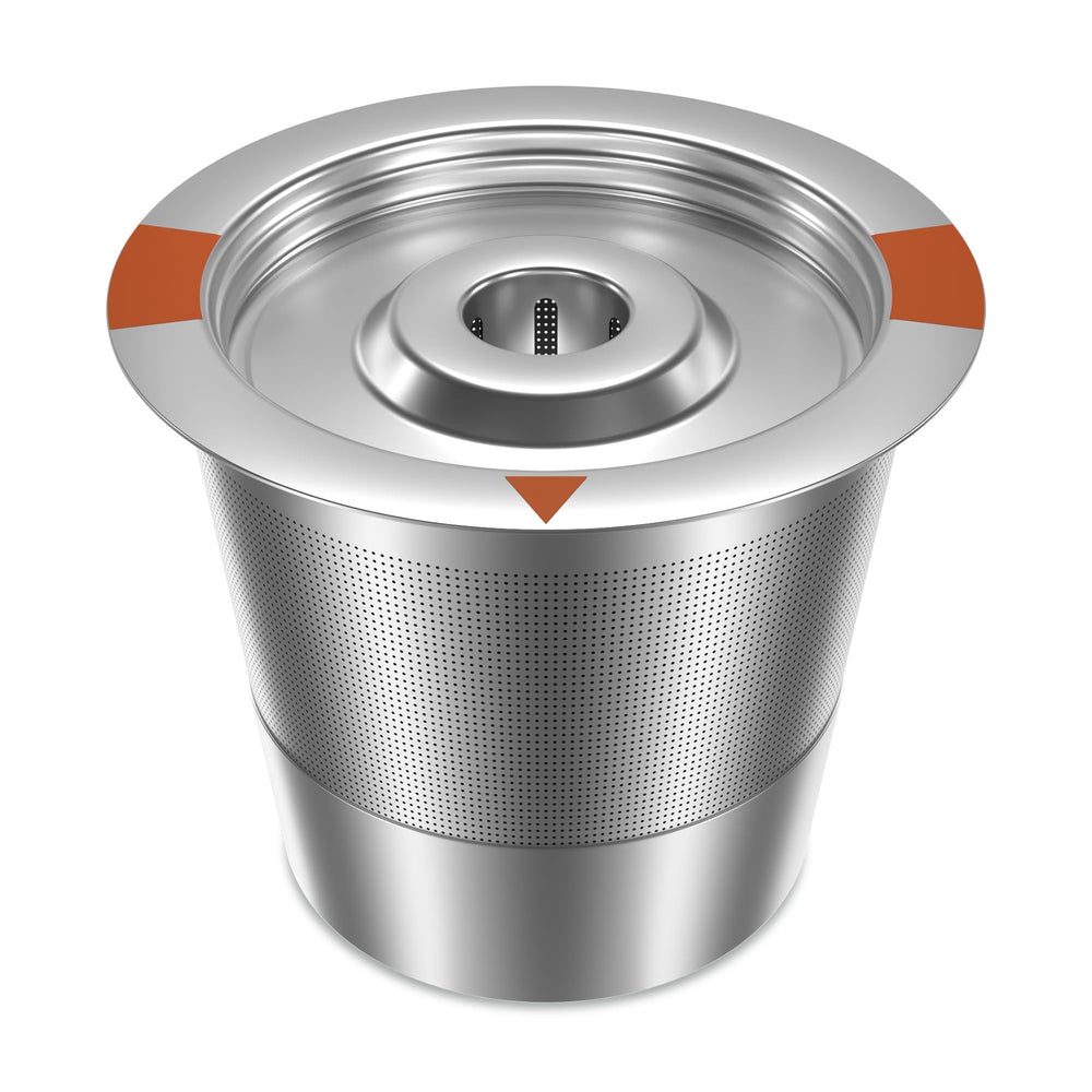 FAQQMCVY reusable K-Cups stainless steel filter for durable, leak-free brewing.